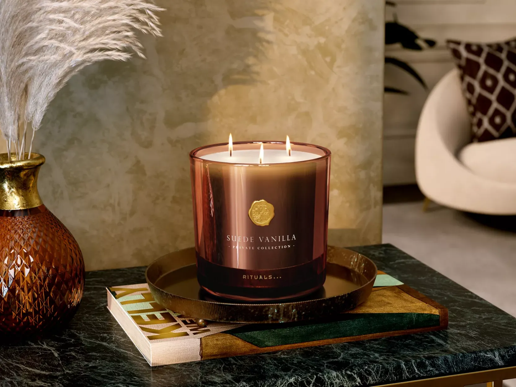 Medium Suede Vanilla Scented Candle>Rituals Sale