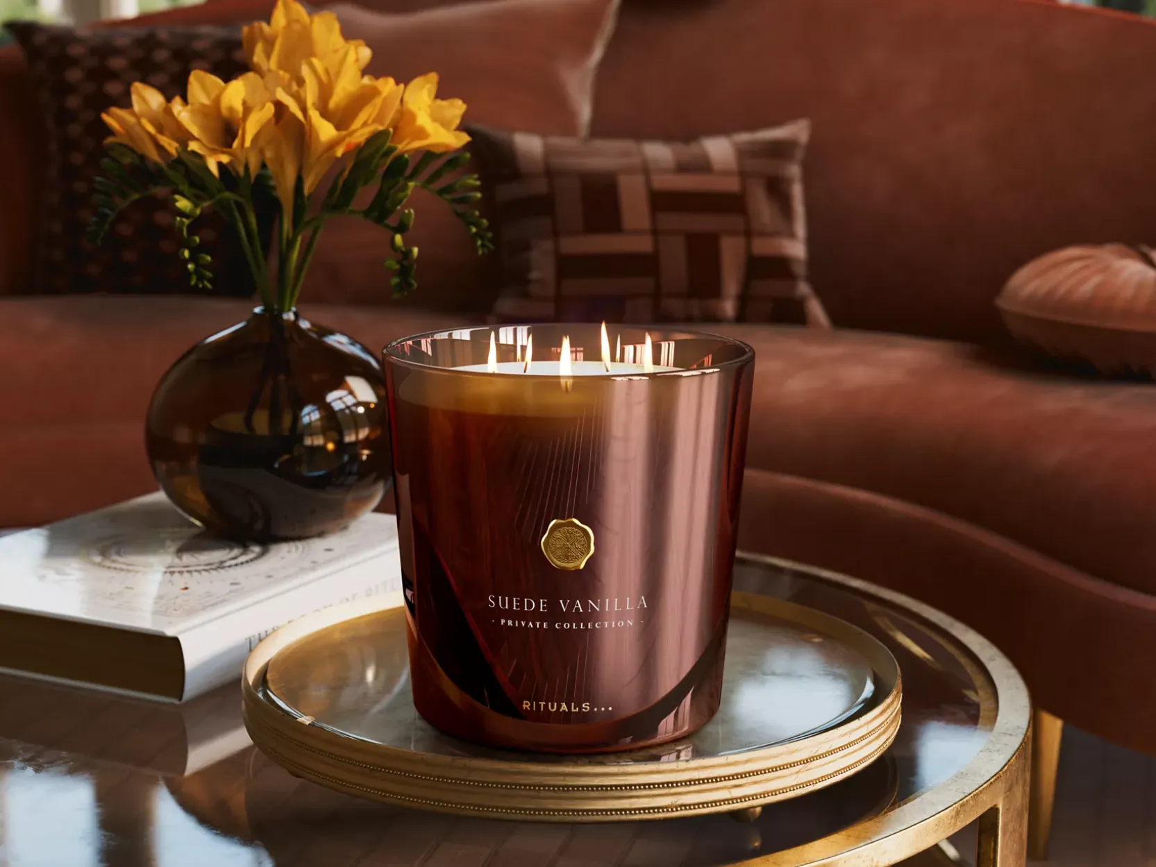 XL Suede Vanilla Scented Candle>Rituals New